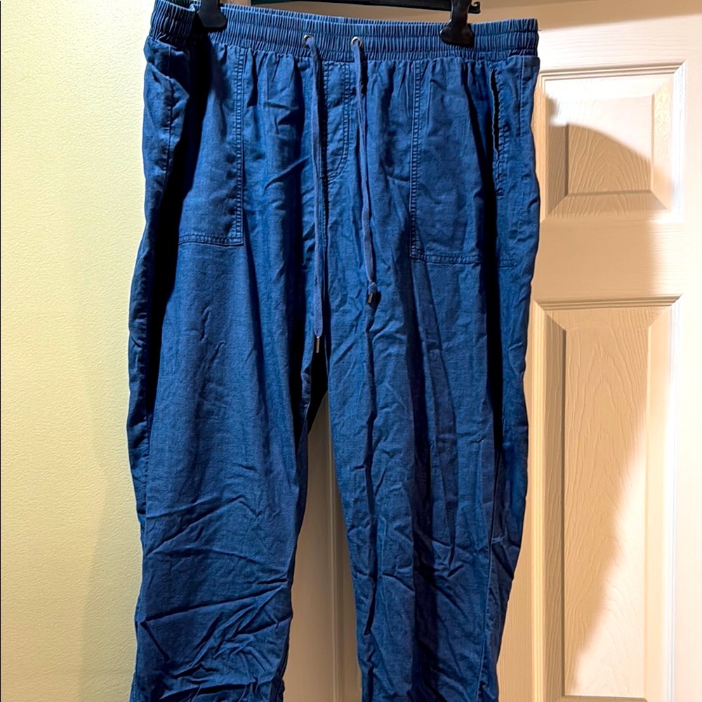 Universal Standard Blue Joggers with Relaxed Fit